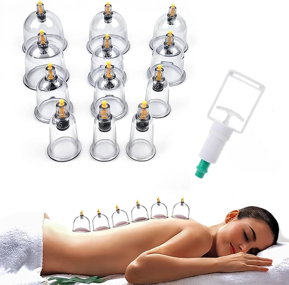 24 Cup Cupping Therapy Kit | Pain Relief & Detox Massage Set