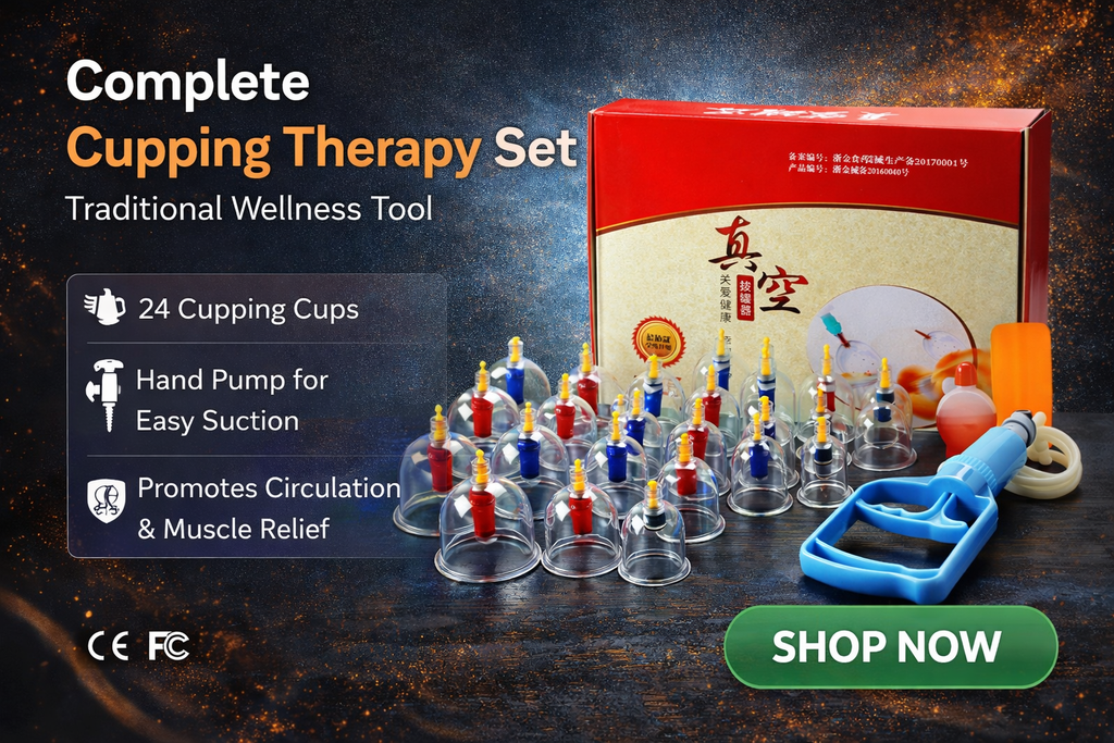 24 Cup Cupping Therapy Kit | Pain Relief & Detox Massage Set