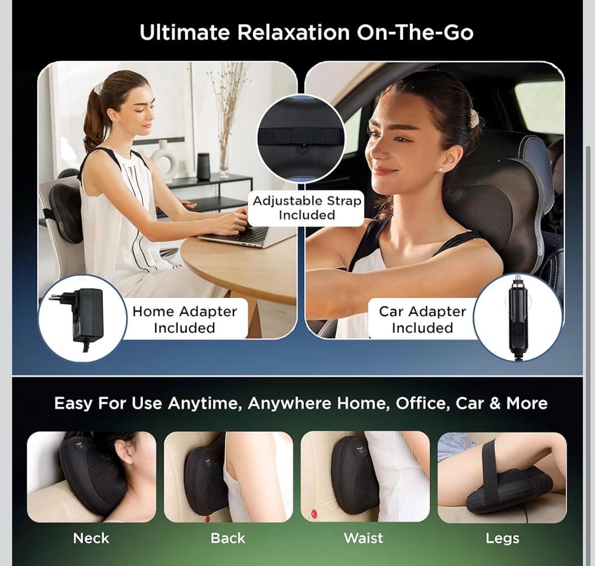 Portable Massage Cushion | Pain Relief & Muscle Relaxation