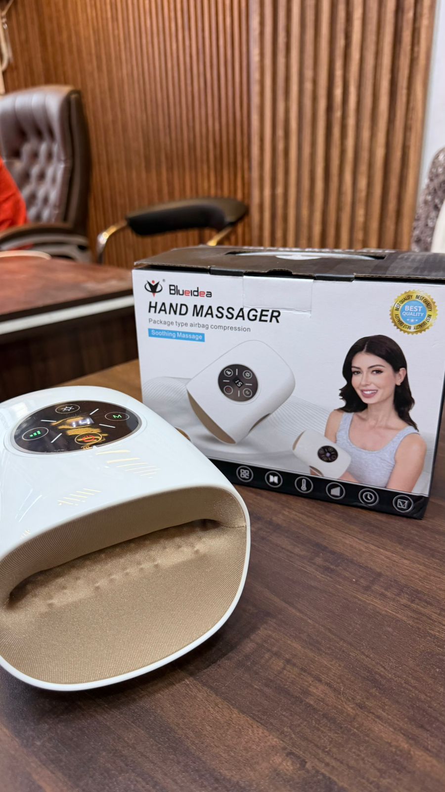 Smart Hand Compression Massager™  Air Compression • Heat Therapy • Deep Relaxation